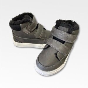 Nautica Kids Charcoal and Black Boots